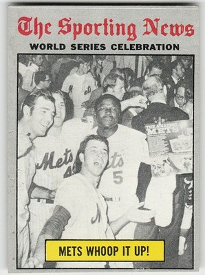 1970 Topps #310 World Series Mets Whoop It Up! (low grade) BASEBALL Mets