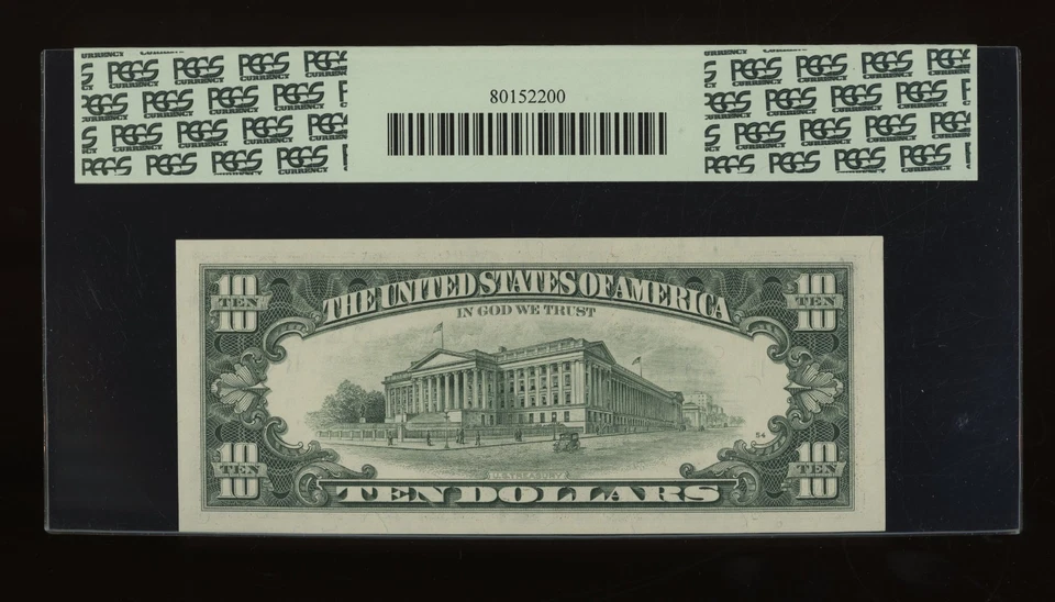 DBR 1995 $10 FRN Dallas Gem Fr. 2032-K PCGS 66 PPQ Serial K95813391A - Image 2 of 2