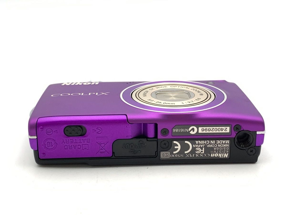 純正売 美品 Nikon COOLPIX S5100 Purple Digital Camera＃2502801 