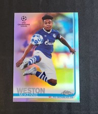 Weston McKennie 2022 Topps Chrome Rookie Refractor Soccer Card. rookie card picture