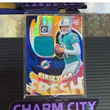 2025 Panini Donruss Optic Patch Quinn Ewers Miami Dolphins Rookie #FYFBH-QES