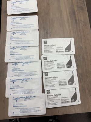 11 Total Medline Suction  Catheter 8fr mini tray SEALED NEW