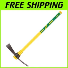 Dual-Head Garden Pick Axe - 36" Heat-Treated Steel Mattock for Weeding & Digging
