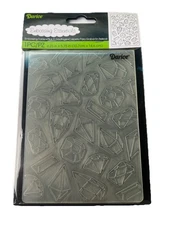 Darice Embossing Essentials Embossing Folder Gems Background New Sealed