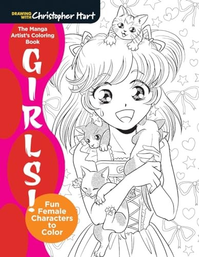 Manga Artists Colouring Book Girls Christopher Hart Paperback Drawing - Image 5
