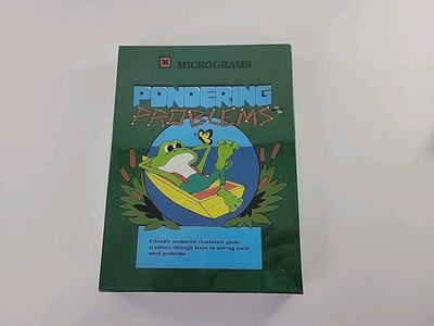 New Pondering Problems Micrograms Educational Vintage Computer Game Word Proble