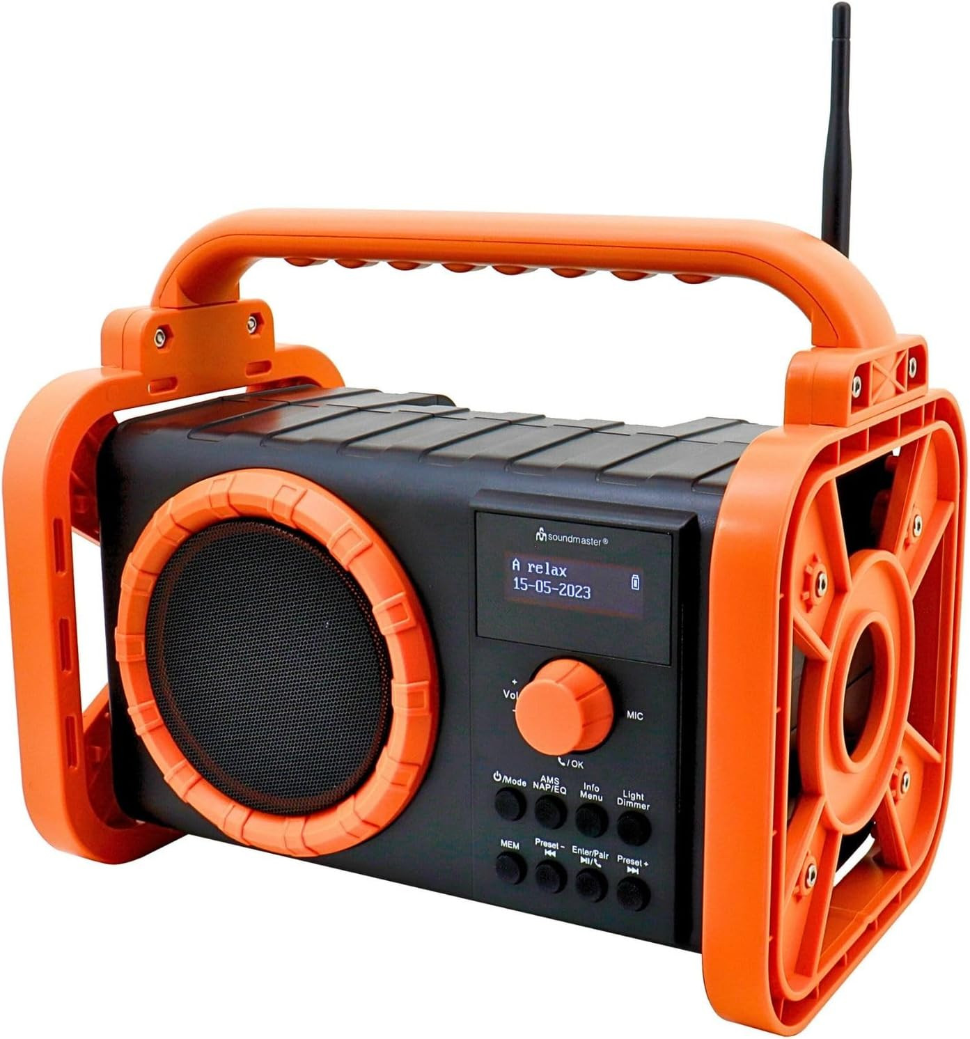 Radio da Giardino DAB80OR con Bluetooth | Robusta IP44 Arancione