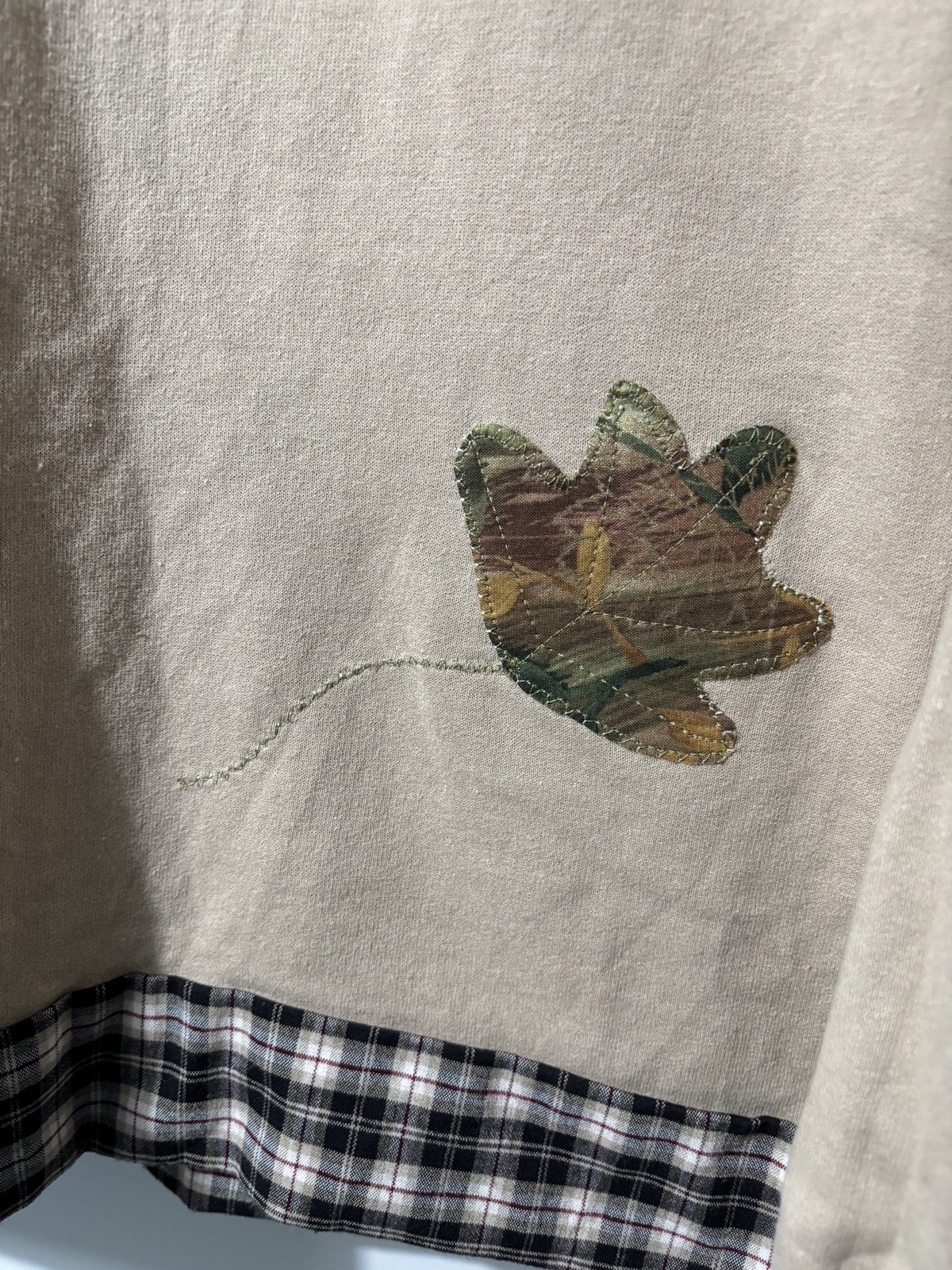 Vintage Handmade Novelty Patchwork Scarecrow Cott… - image 5