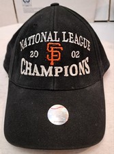 San Francisco Giants Hat 2002 MLB League Champions Genuine Black Cap 2014 WS