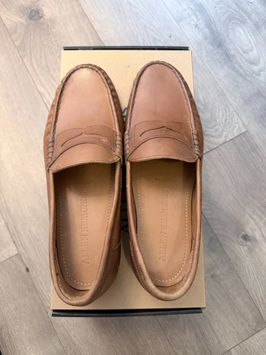 Allen Edmonds Cole Penny Loafers Brown Leather Men’s 9.5 D Made USA Dress Shoes Allen Edmonds Miller Reserve Penny Loafer Burgundy Cordovan  main image 3