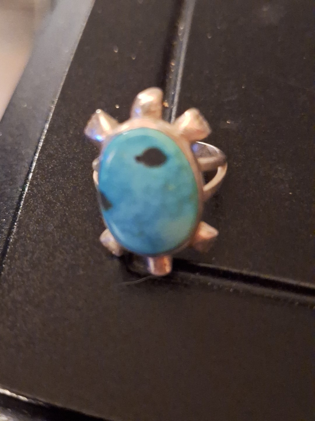 Vintage Signed Native American Turquoise Navajo T… - image 1