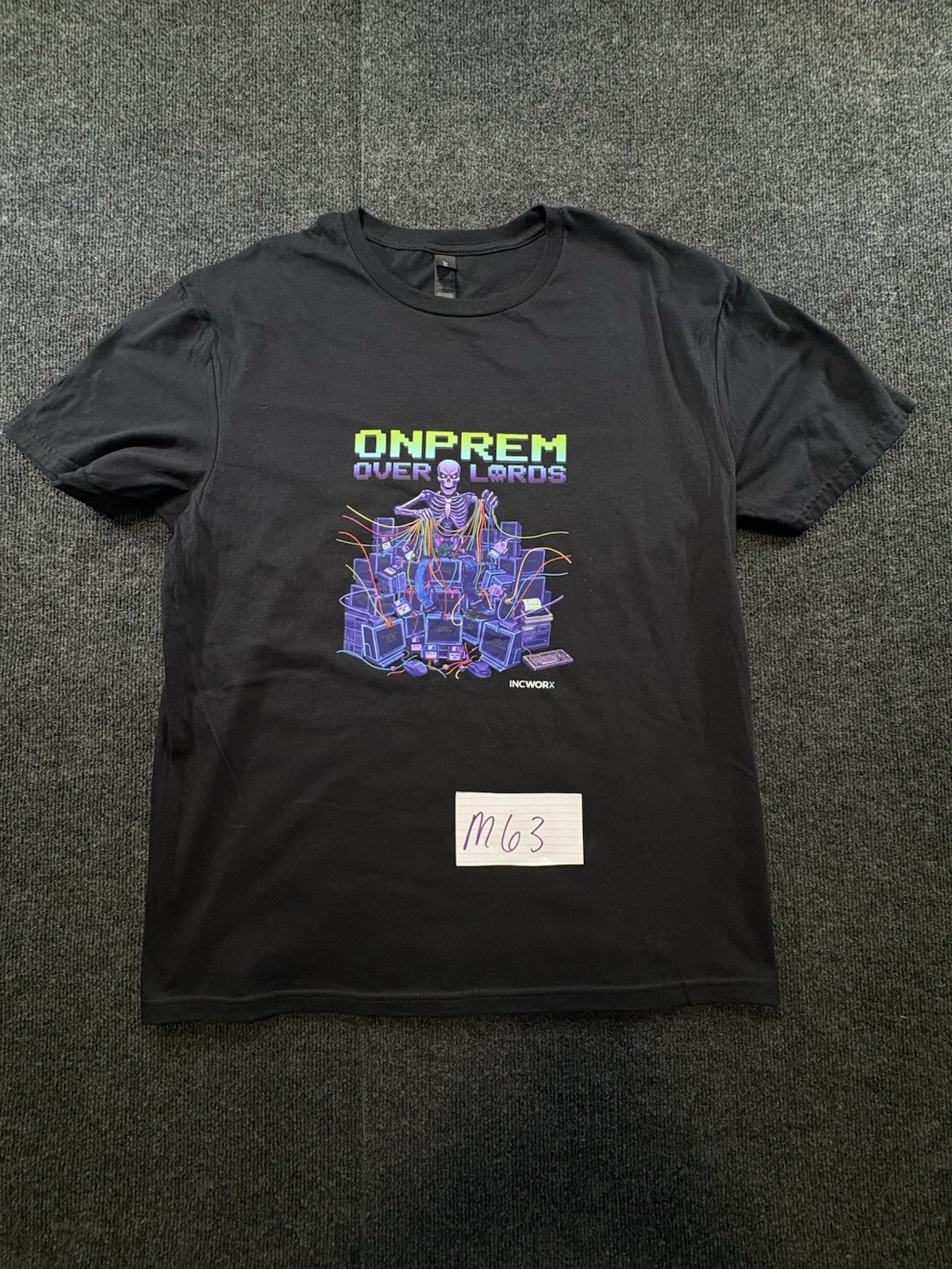 IncWorx OnPrem Overlords Shirt Death to Legacy Systems World Tour IT Tech Tee L