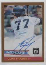 2018 Panini Donruss Optic Bronze Prizm Clint Frazier #84S-CF Auto x5u