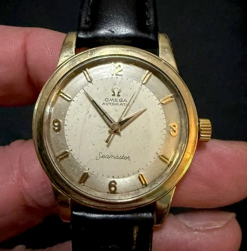 Vintage Omega Seamaster 14k Gold Filled GX6250 34mm AUTOMATIC Watch Cal 500