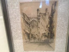"Chester cathedral"  by Featherstone Robson    Splendid antique etching print