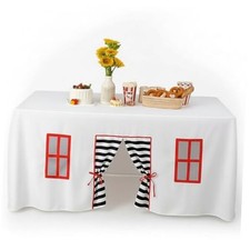 10ft x 7.5ft Large Playhouse Table Cloth Table Fort Mixed Colors Striped Style