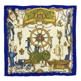 EGA HERMES MUSEE Carre 90 Silk 100% Scarf Multicolor/HE8634