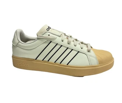 Adidas Streettalk Herren Men‘s Sneaker Schuhe Freizeit Weiß/Braun Gr. 42 2/3 Neu - Bild 1 von 4