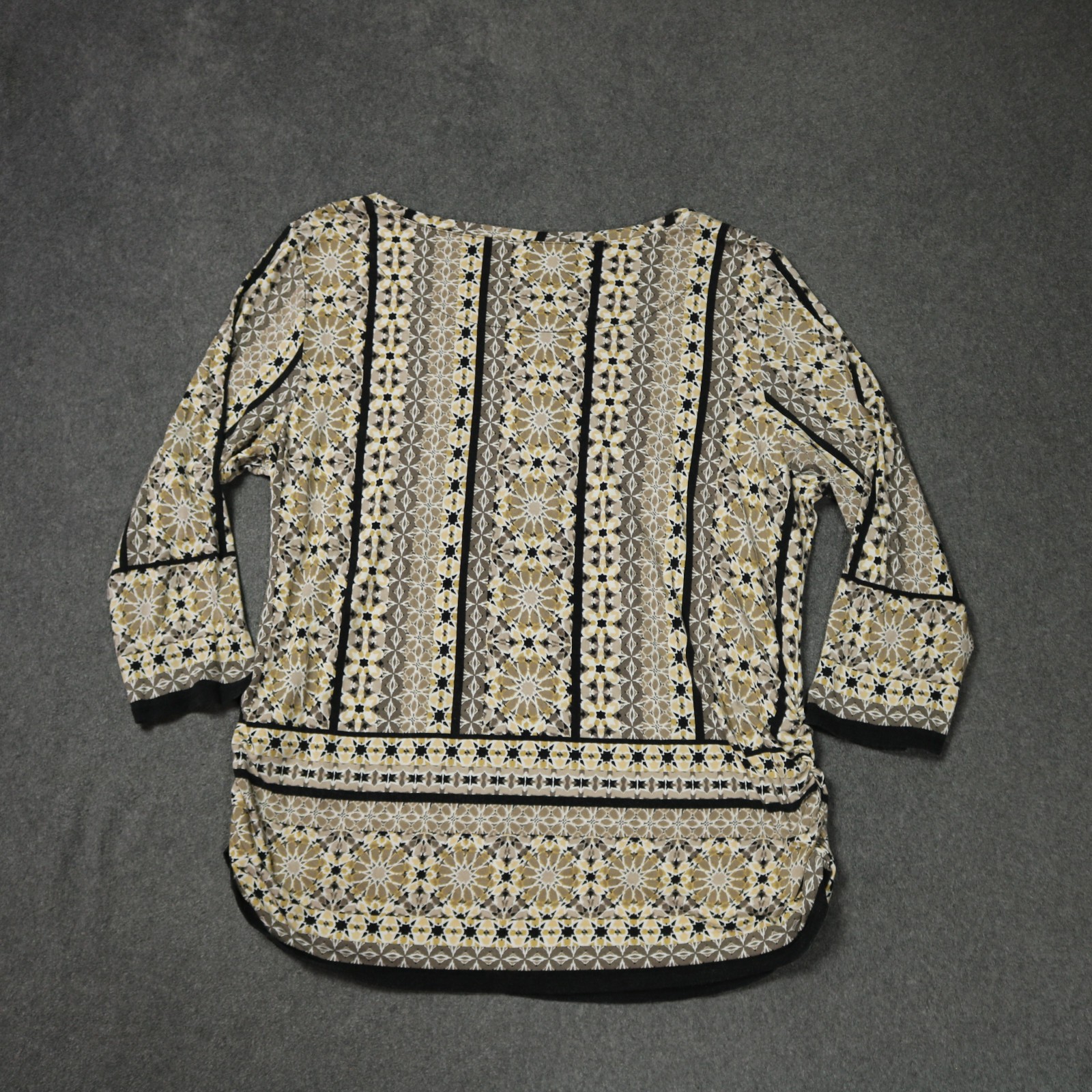 Ruby Rd Beaded Geometric Print Stretchy Blouse To… - image 9