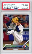 2024 Topps Now Roki Sasaki #WBCJPN-9 2023 World Baseball Classic Champion【PSA10】