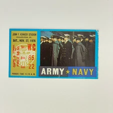 Army vs Navy 11/27/1976 College Football Ticket, Annual Classic