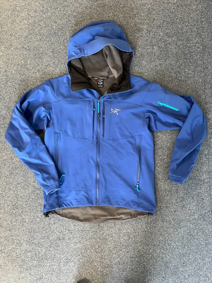 Arc´teryx Gamma Hoody Arcteryx Herren Jacke mit Kapuze Softshell Gr. L Blau - Bild 3 von 4
