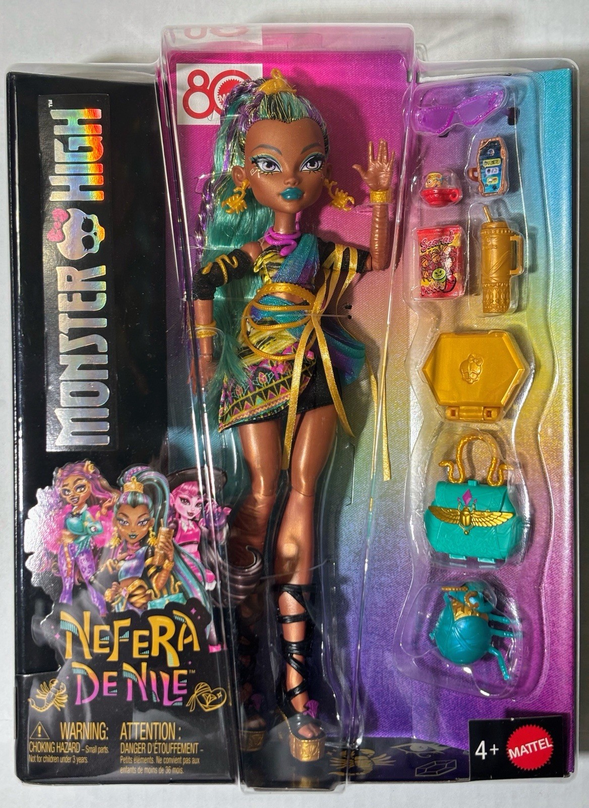 New MATTEL Monster High &ldquo;Nefera DeNile&rdquo; Fashion Doll Toy