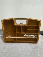 Fenwick 15 Woodstream 24 Slot+ Double-Sided Fishing Tackle Box Orange Tan Amber