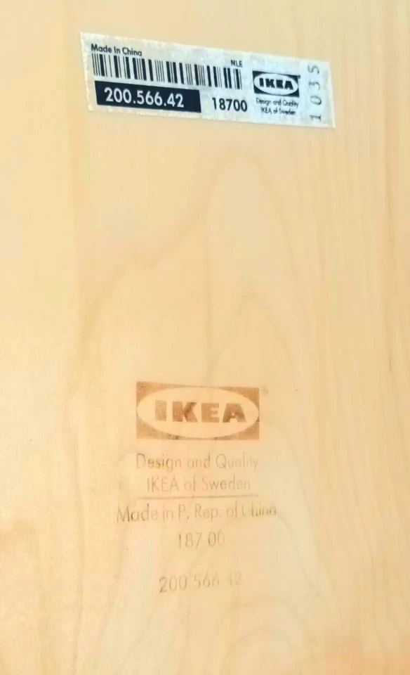 IKEA Holz Tablett rund TOP! 43,6 x 4,8 cm - Bild 4 von 4