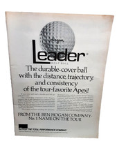 1976 Ben Hogan Leader Golf Ball Apex Performance Vintage Print Ad