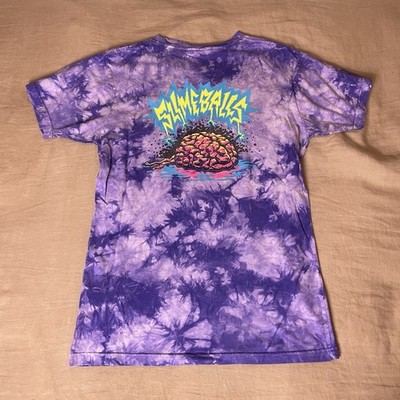 Vintage Santa Cruz Slimeballs Skateboarding Shirt 90s Tie Dye Small