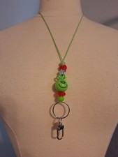 Christmas Themed Grinch Lanyard For ID Badges New