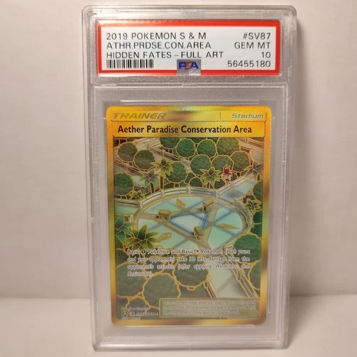 Pokemon Gold Aether Paradise Conservation Area SV87/SV94 PSA 10 TCG Card