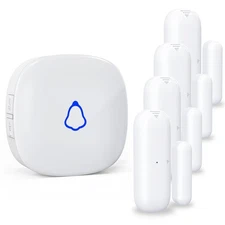 Door Chime, Wireless Door Open Contact Sensor Alarm with 500 FT Range, 58 Chi...