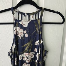 ABERCROMBIE & FITCH Summer Dress Size Small Long Maxi Navy Floral