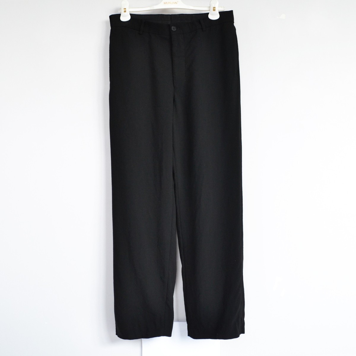 90年代　エンポリオアルマーニ　スラックス　ブラック 90s Vintage Mens EMPORIO ARMANI Suit Black Blazer Pants Wool