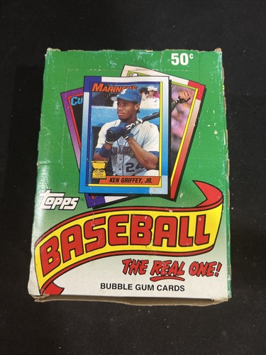 1990 Topps Baseball Wax Box 36 Packs Sealed Possible NNOF Frank Thomas Rookie *2