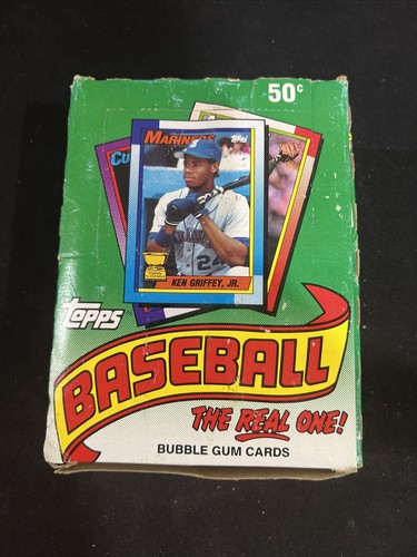 1990 Topps Baseball Wax Box 36 Packs Sealed Possible NNOF Frank Thomas Rookie *2 - Picture 1 of 8