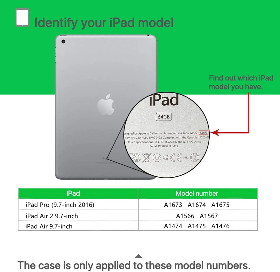 For Apple 9.7" iPad Air / Air 2 - Kids Case with Built-in Screen Protector Cover - Image 2 of 2