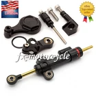For YZF R6 2006-2020 Carbon Fiber Steering Damper Bracket Mount Kit Stabilizer