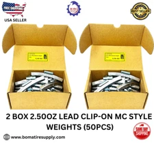 50PCS LEAD CLIP-ON WHEEL BALANCE WEIGHT 2.50OZ MC STYLE (ALUMINUM WHEEL)