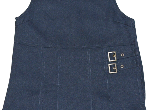 NWT French Toast Sleeveless Canvas Dress Uniform Girls Size 6 Dark Navy Blue - Picture 3 of 13