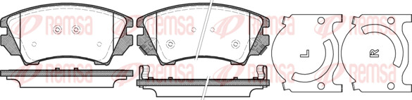 Remsa BremsbeläGe Vorne FüR Opel Astra J Caravan Chevrolet Malibu Camaro-image