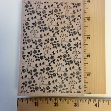 Memory Box Rubber Stamps -Mercer Rose Background - G1842