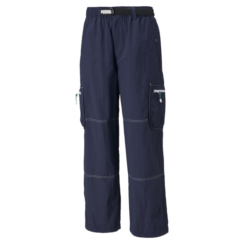 PUMA B.G X Lightweight Cargo Pants Mens Blue Casual Athletic