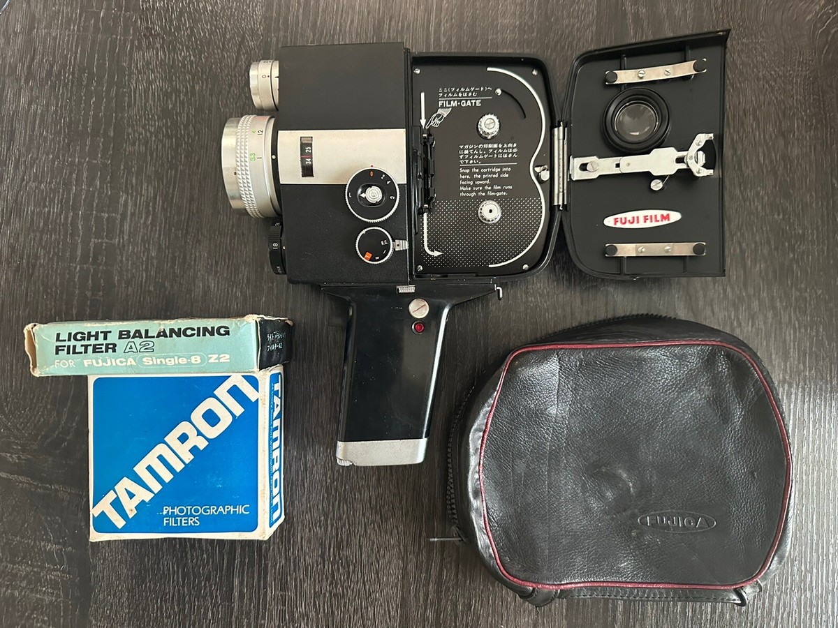 Fujica Single 8 Z450 With Film & Tamron Photographic Filters Fujica Single 8 Z450 With Film & Tamron Photographic Filters