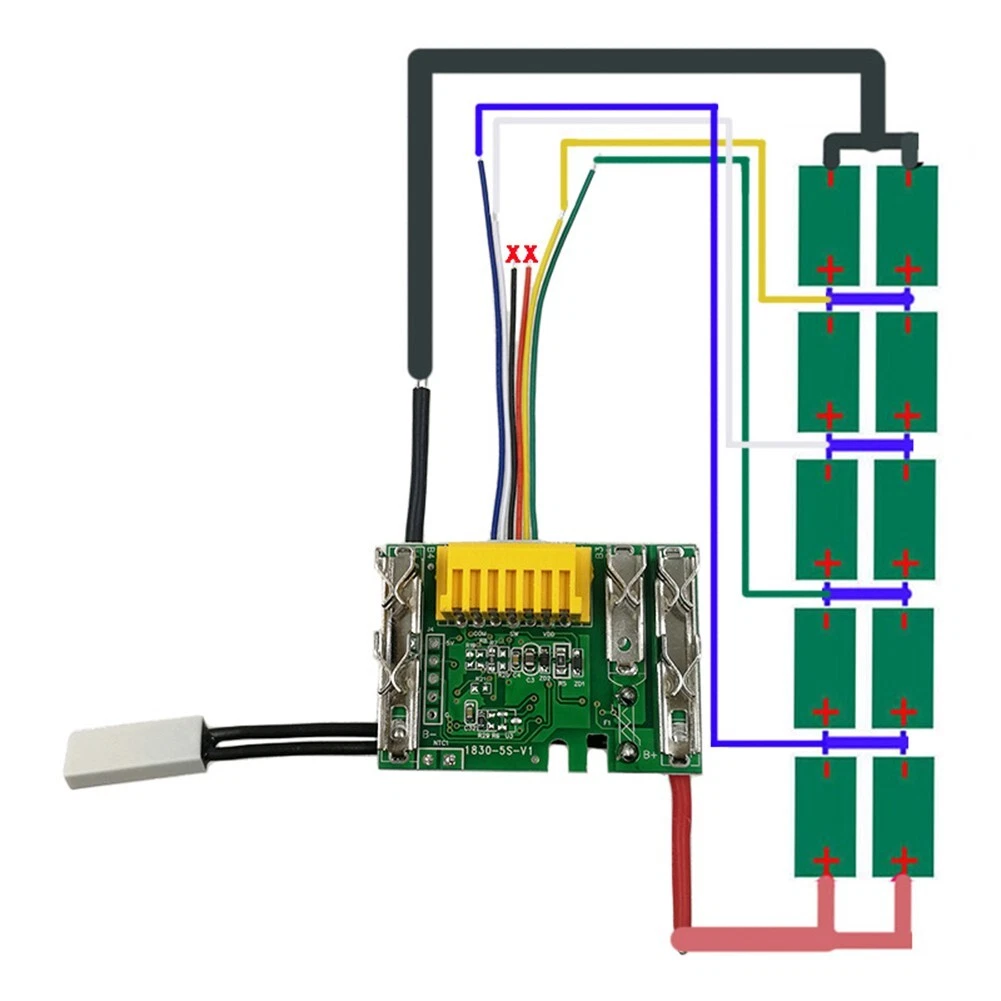 BL1830 Li Ion Battery PCB Protection Circuit Board For Makita 18V Bl1830 Bl1840