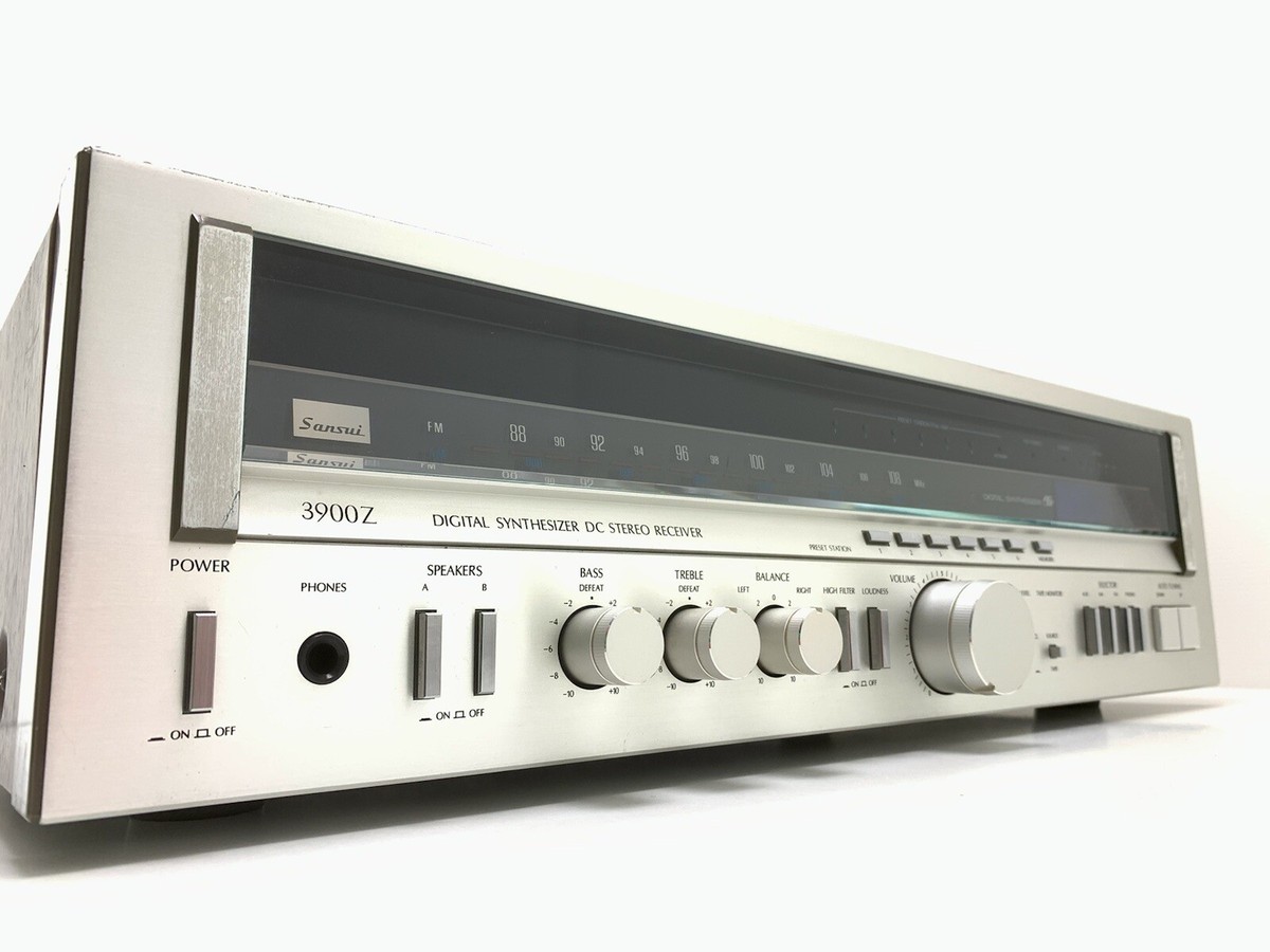 SANSUI 3900Z Digital Synthesizer DC Stereo Receiver 80WRMS Vintage