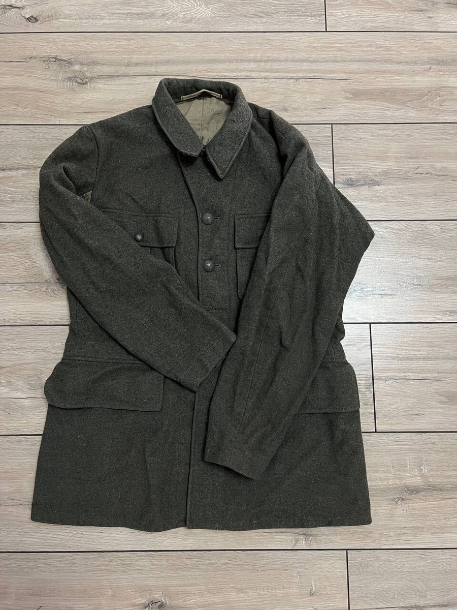Vintage Swedish Wool army coat field jacket 1940ss military 1941