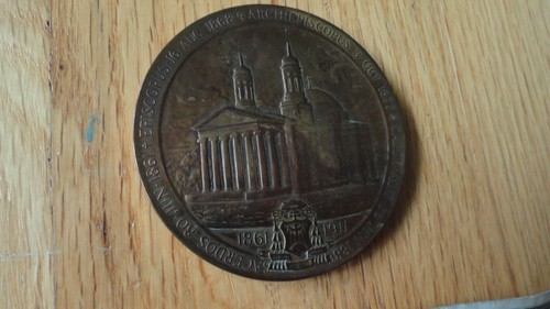 Religious 1861-1911 James Cardinal Gibbons Jubilee Bronze Medallion - Picture 6 of 6